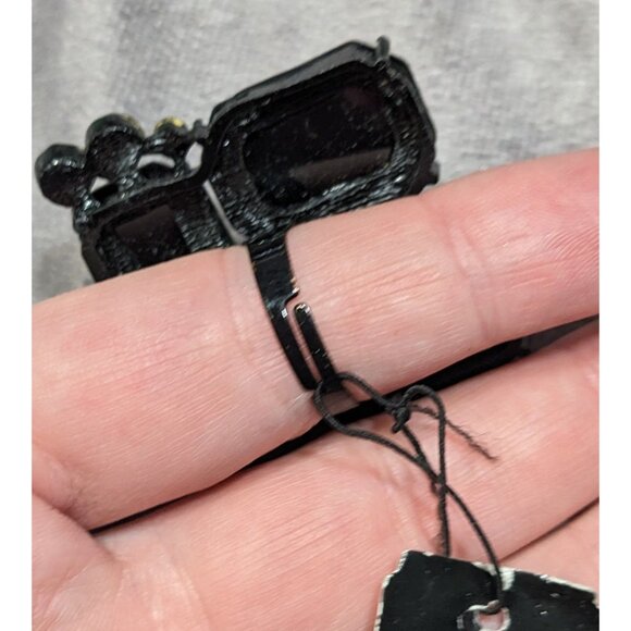 Tracy Lynn Glam Goth Around Midnight Statement Ring - Picture 5 of 10